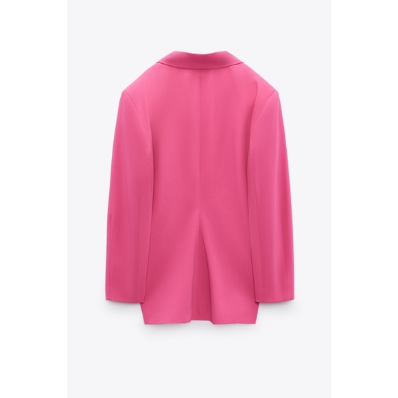 Zara hot pink strawberry oversized blazer - Picture 6 of 6